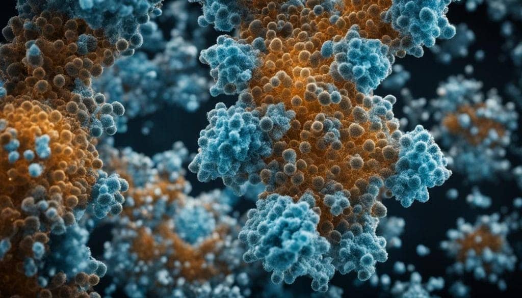 Cryo-em image of molecules
